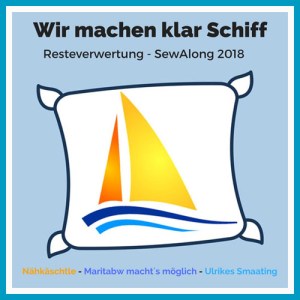 Logo Wir machen klar Schiff, Sew Along 2018, Resteverwertung