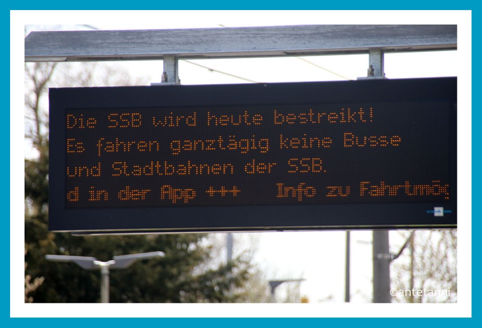 Bahnhof Bahnstreik buntistdiewelt ©antetanni